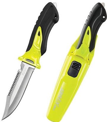 Нож для дайвинга TUSA X-PERT II FK-910, черный