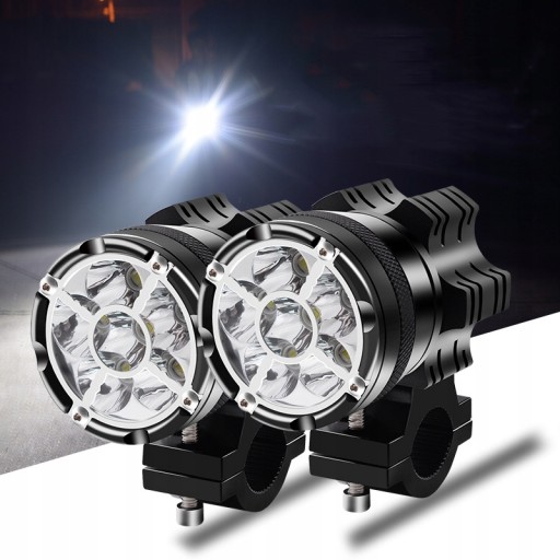 2 x ГАЛОГЕННЫЕ ЛАМПЫ ОТРАЖАТЕЛЬ V6X 6 LED CREE 60 Вт
