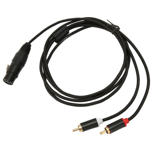 Кабель XLR — двойной RCA «мама-папа»