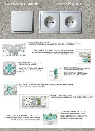 SIMON BASIC RAMKA x2 PODWÓJNA BIAŁA BMR2/11