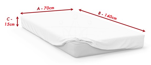 Prześcieradło z gumką FROTTE 70x140 NIEPRZEMAKALNE