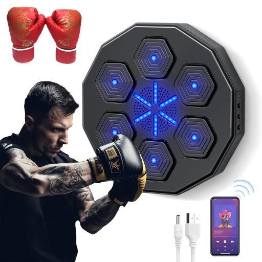 ТРЕНИРОВОЧНЫЙ БОКСЕРСКИЙ ЩИТ МУЗЫКАЛЬНЫЙ БОКСЕРСКИЙ МАШИНА BLUETOOTH ДЛЯ НАСТЕННОГО КОМПЛЕКТА