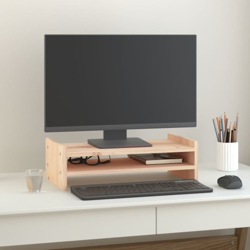 VidaXL Подставка для монитора, 50x27x15 см, массив дерева