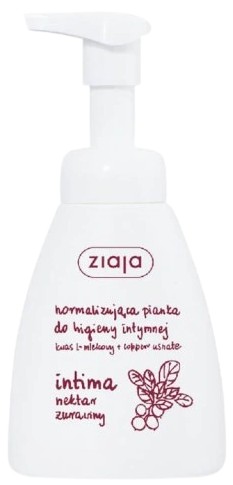 ZIAJA INTIMA Нормализующая пенка Клюквенный нектар