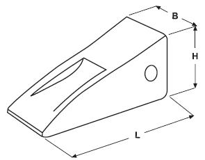 Зуб CAT J225 6Y3222 E351 SkanCraft