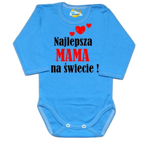 Body niemowlęce najlepsza MAMA na świecie 68 3 m +