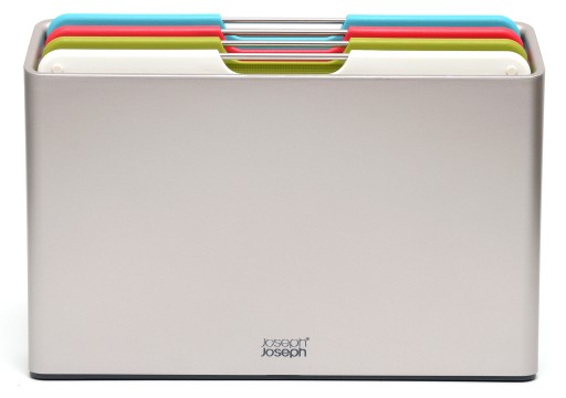 Zestaw 4 desek Joseph Joseph Folio + nóż szefa