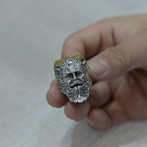 КОЛЬЦО С ПЕЧАТКОЙ Сталь CHNUM ANOM ARIES ODIN 399