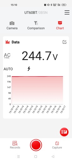 Приложение UT60 Meter Multimeter RECORDER ANDROID IOS + Bluetooth