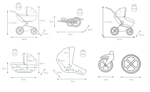 Коляска BabyLux OPTIMAL ALU 2в1