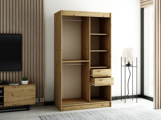 Шкаф-купе с лямками для одежды LAM 1 120