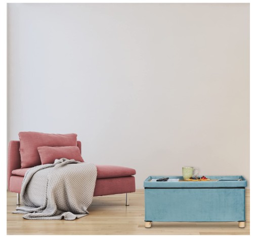 Комод Relaxdays 76 x 38 x 34 см 0л оттенки синего