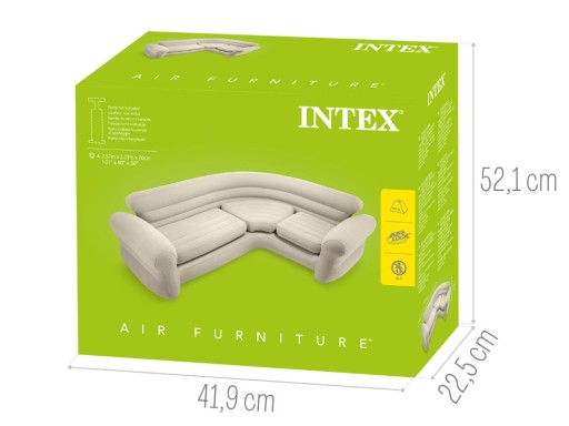 Большой надувной матрас, надувной диван, диван-кровать Intex 68575, МОДЕЛЬ 2024 г.