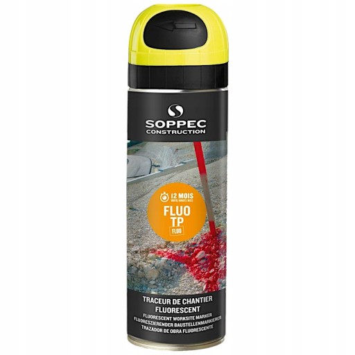 Краска для геодезической разметки Soppec FLUO TP 12 шт.