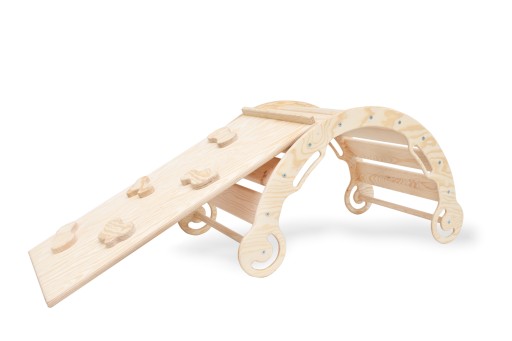Деревянная качалка для детей - Montessori Colorful Rocker, размер M