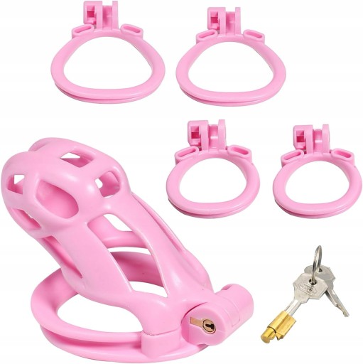 Cobra Cage Легкая клетка для ремня добродетели для пениса Chastita 4 Orring M