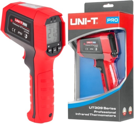 Профессиональный лазерный пирометр UNI-T UT309A PRO IP65 бесконтактный термометр