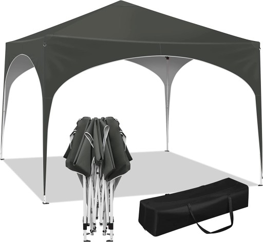 САДОВЫЙ ПАВИЛЬОН UV 50 Pop-Up PE серый 3x3x2,5