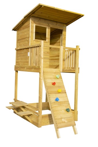 Drewniany Domek ogrodowy Beach House ścianka ślizg