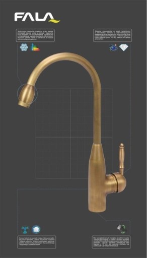 RETRO BRONZE 1 75830 Смеситель для раковины Wave