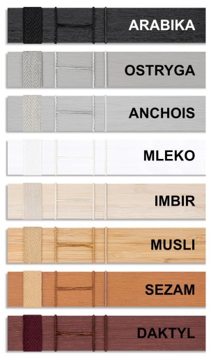 Żaluzje Bambusowe na wymiar CLICKY Flip 25mm 80x40cm