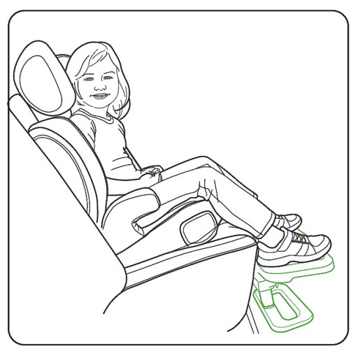 KneeGuardKids4 Подставка для ног для автокресел