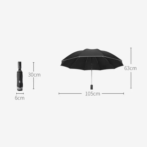 Xiaomi LED Автоматический двусторонний зонт