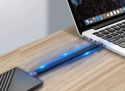 USB-C USB4 КАБЕЛЬ БЫСТРОЙ ЗАРЯДКИ 100 Вт, 40 Гбит/с, 8K, 13,8 см