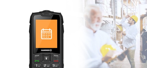HAMMER Basalt, Telefon na Budowę Odporny na Wodę Kurz i Pył Mocny