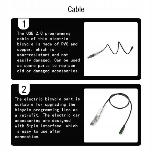 USB-кабель для программирования электровелосипеда