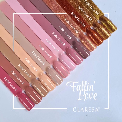 CLARESA POWDER PINK ГИБРИДНЫЙ ЛАК FALLIN LOVE 8