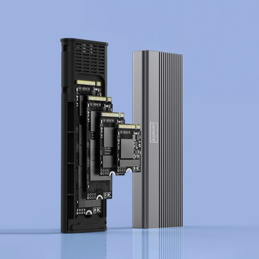 Корпус-адаптер SSD-накопитель M2 NVMe PCIe 2-в-1 USB 3.2 Gen 2 Карман USB-C m.2