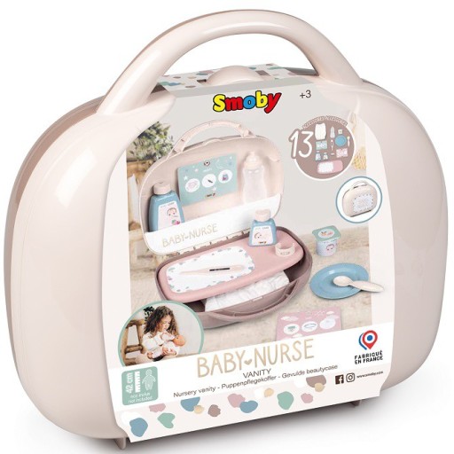 SMOBY BABY NURSE BABY NURSE ДЕТСКИЙ ЧЕМОДАН ДЛЯ PAMPERS DOLL БУТЫЛОЧКА ТЕРМОМЕТР