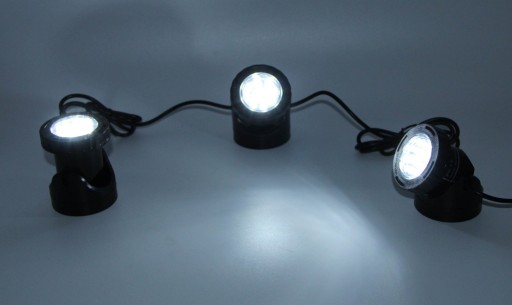 Комплект освещения лампой 3x 1W LED белый 12V для бассейнов с прудом Garden HOBBY