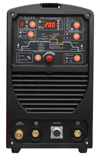 ИНВЕРТОРНЫЙ СВАРОЧНЫЙ АППАРАТ TIG MINI JET TIG 200 AC/DC PULS ММА-МАСКА ШЛЕМ