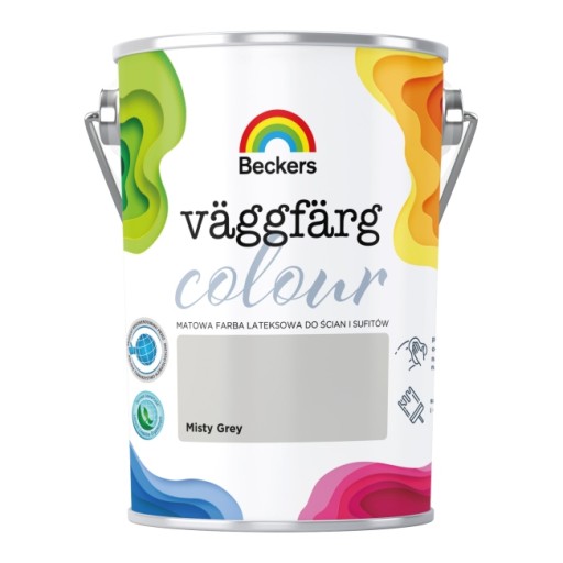 Латексная краска Beckers Vaggfarg Color туманно-серая