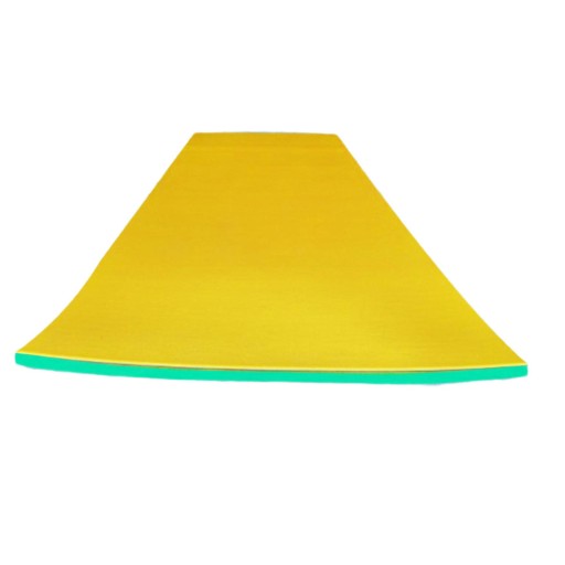 Mata do pływania na wodzie Pływająca tratwa do basenu 110 cm x 40 cm x 3,3 cm Żółto-zielona