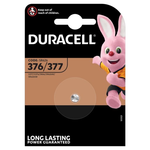 *СЕРЕБРЯНАЯ БАТАРЕЯ DURACELL 377-376 G4 SR626SW