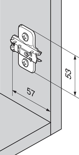 ПЕТЛЯ ВНУТРЕННЯЯ BLUM 71T3750+ НАПРАВЛЯЮЩАЯ