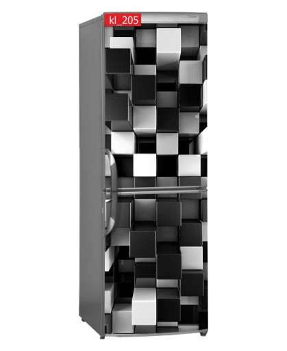 mata magnetyczna lodówka magnes kostki abstrakt 3d