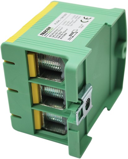 РАЗЪЕМ РЕЛЬСА TRACON 35-150 мм² ЖЕЛТО-ЗЕЛЕНЫЙ ДЛЯ РЕЛЬСА TRACON FLEAL150/3ZS