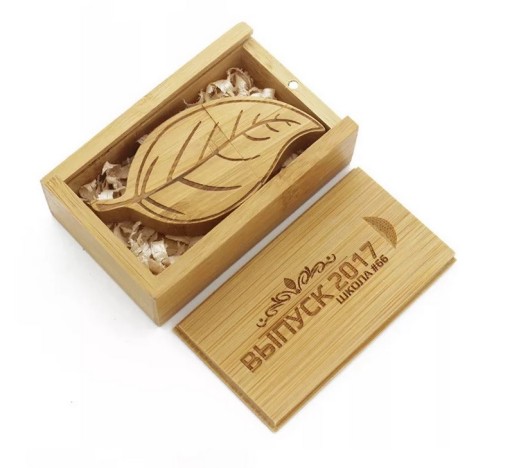 Флешка с деревянным сердцем, 16 ГБ, USB 3.0