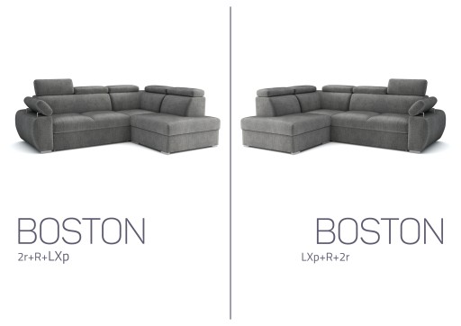 BOSTON XI угловой диван, пружины, выбор ткани