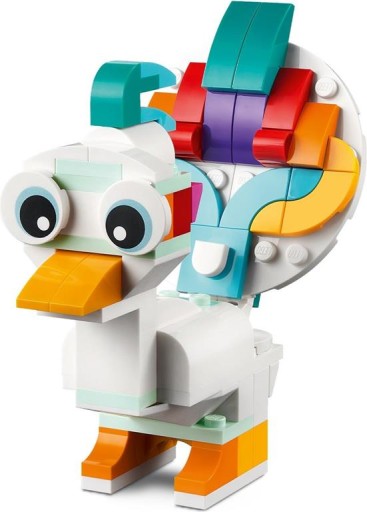 LEGO CREATOR BLOCKS 31140 ВОЛШЕБНЫЙ ЕДИНОРОГ МОРСКОЙ КОНЬОК ПАВЛИН 3В1 + СУМКА