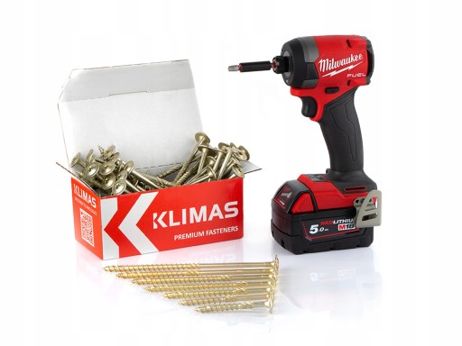 Саморезы столярные 8х100 мм 50 шт. Диск TORX Klimas WKCP.