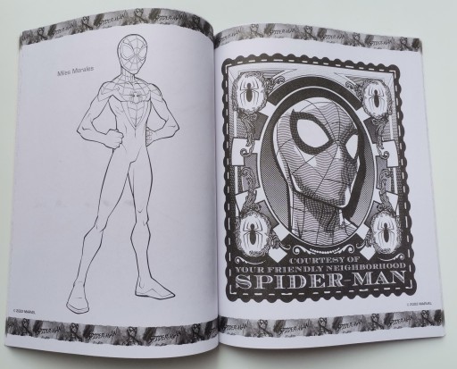 Раскраска MARVEL SPIDERMAN COLORING BOOK, А4, наклейки