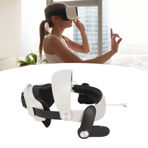 vr head strap removable adjustable sponge and abs vr headband for oculus qu