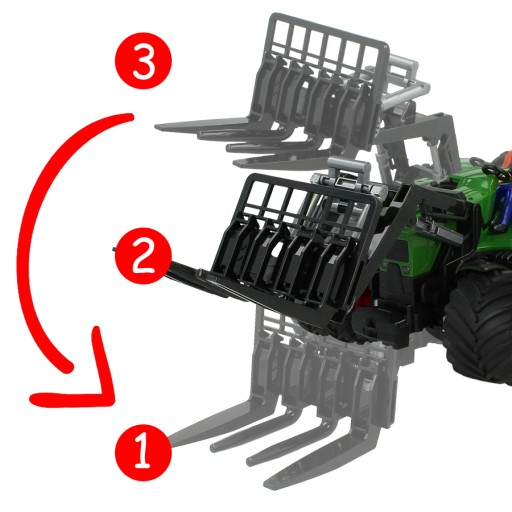 TRAKTOR ZDALNIE STEROWANY ŚWIATŁA LED ZABAWKA NA PILOTA PRZYCZEPKA FIGURKA