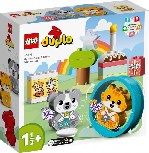 Блоки DUPLO 10977 Мой первый щенок и котенок