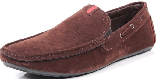 MĘSKIE MOKASYNY BRĄZOWE ZAMSZOWE BUTY WSUWANE CASUAL MUST HAVE SEZONU HOT